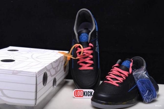 Bmlin Retro Black SP Off-White 2 Jordan Low Blue DJ4375-004 0709